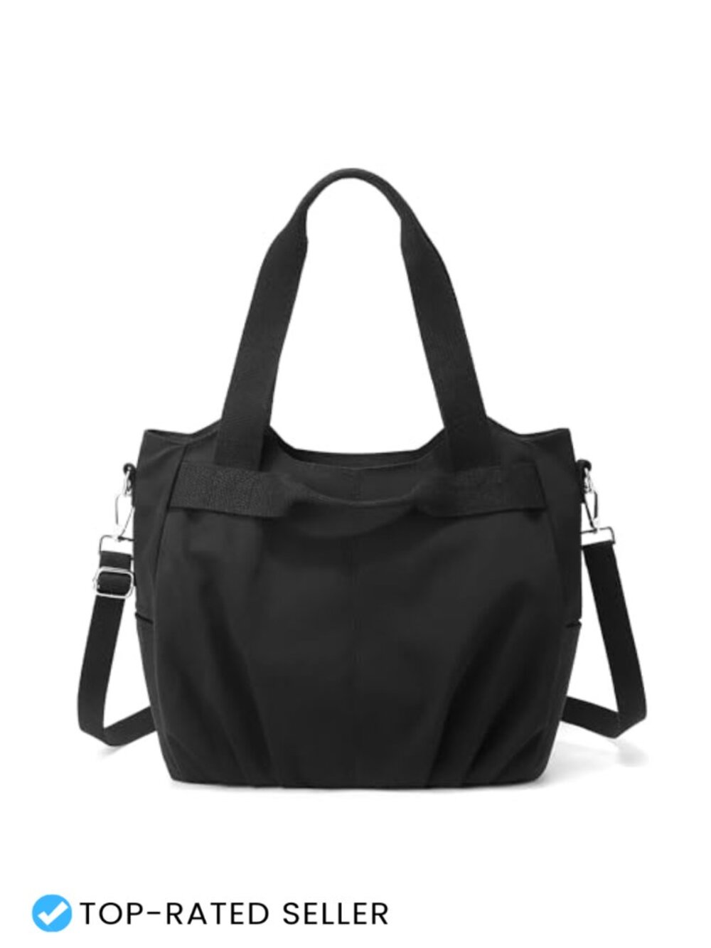 Nylon Crossbody Hobo Bag Lightweight Water Resistant Multi Strap Handbag